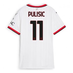 Billiga AC Milan Christian Pulisic #11 Bortatröja Dam 2024-25 Kortärmad